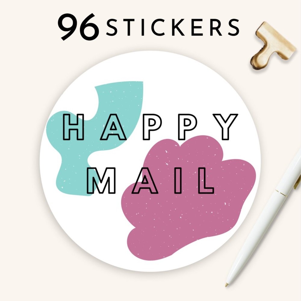 Happy Mail Stickers 96 Count